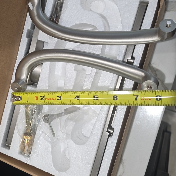 Sliding Patio Door Hardware-Nickel finish - Picture 6 of 9